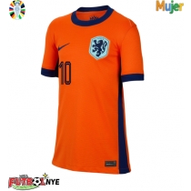 Camiseta Países Bajos Memphis Depay #10 Primera Equipación para mujer Eurocopa 2024 manga corta